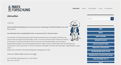 Desktop Screenshot of marxforschung.de