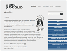 Tablet Screenshot of marxforschung.de